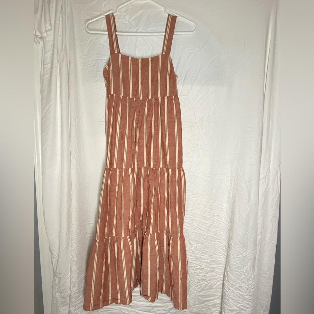 Madewell striped maxi dress